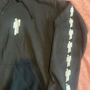 Bille Eilish Black Graphic Hoodie for Women